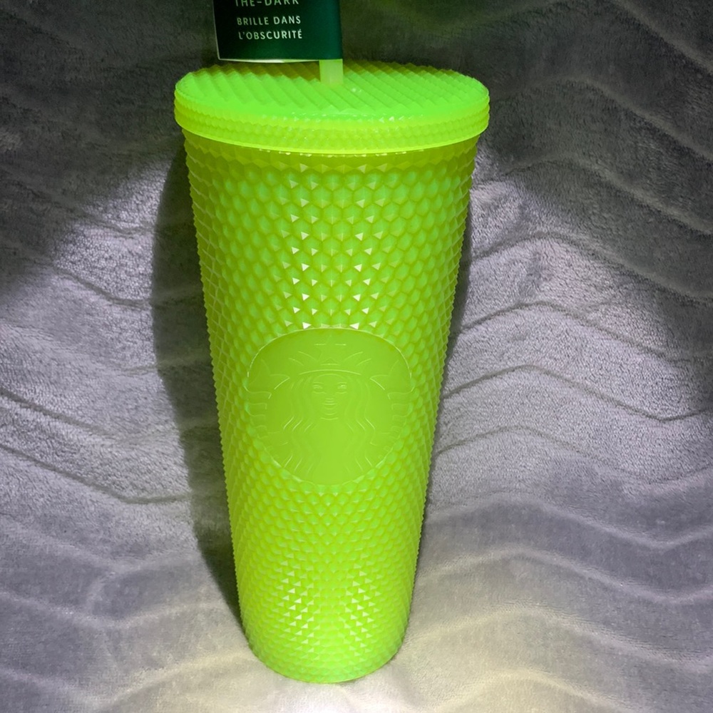 Large Starbucks tumbler; glow in the dark